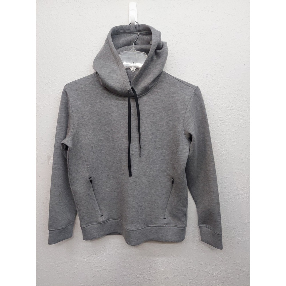 Abercrombie Fitch YPB Hoodie Mens Small Gray Zip Pockets Sweat Shirt Neoknit